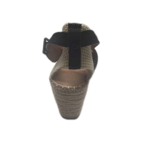 GENTLE SOULS KENNETH COLE Womens Black 1" Platform Charli Wedge Shoes 9M (WS335) - Picture 2 of 4